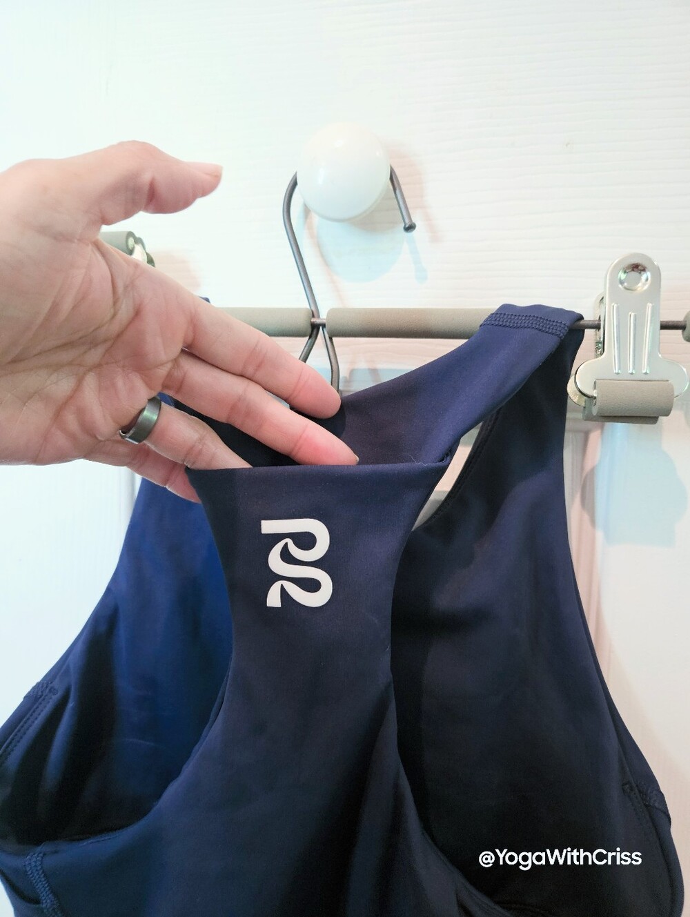 Bandit Stamina race crop top Navy size Small with pockets - Picture 4 of 8